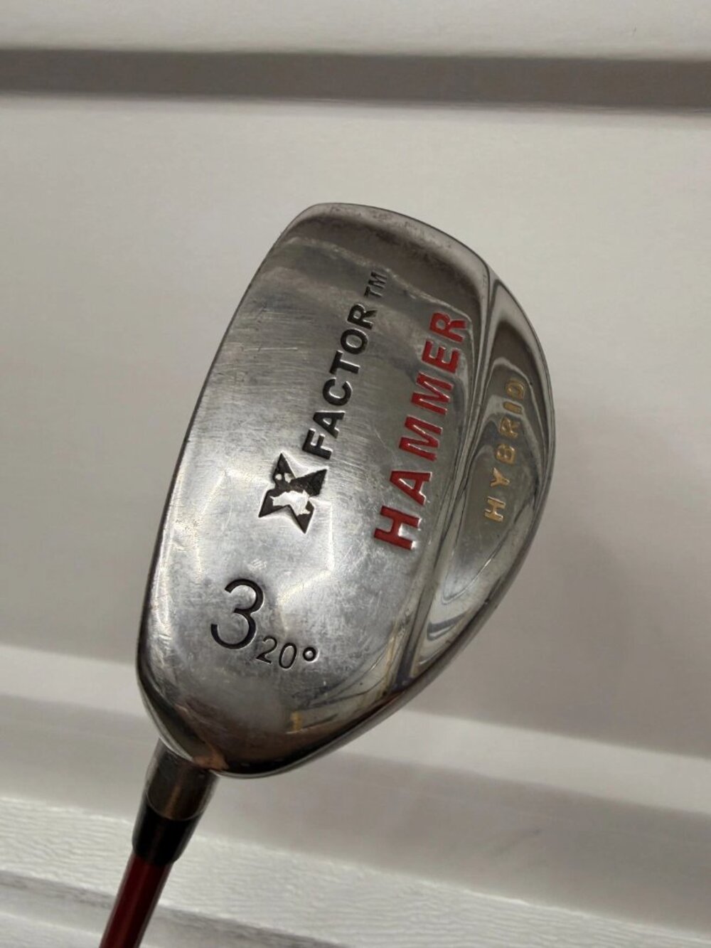X Factor Hammer 3 Hybrid, 20 Degree, Left Handed Golfers, Preowned